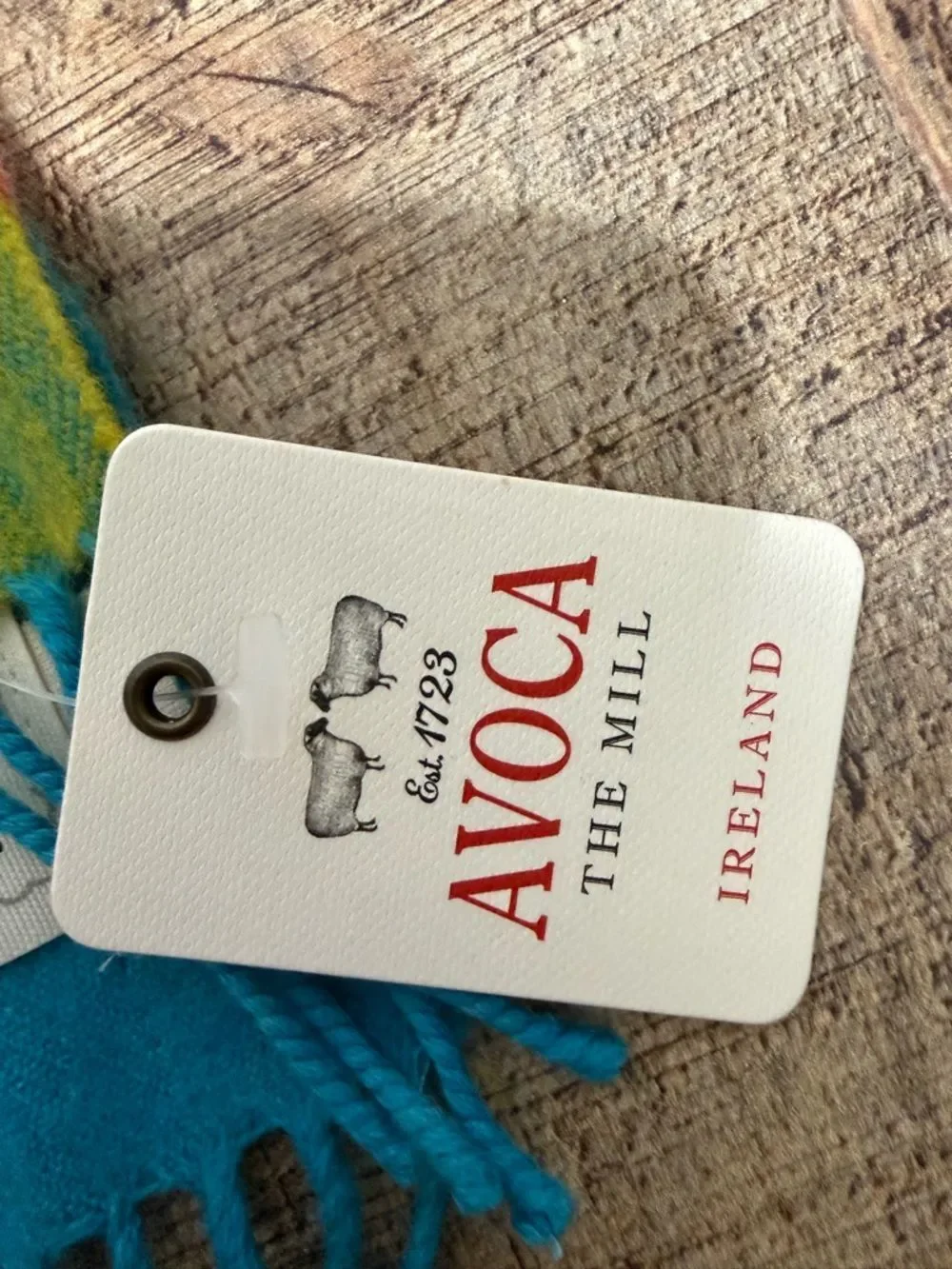 AVOCA MILL COLLECTION Circus Extra Wide Merino Scarf new with flaws